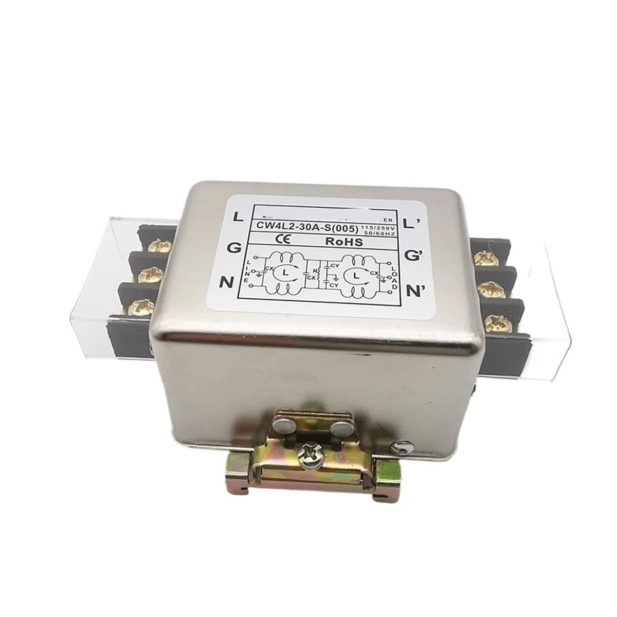 Filtre de puissance rail guide bornier CW4L2-30A-S anti-interférence