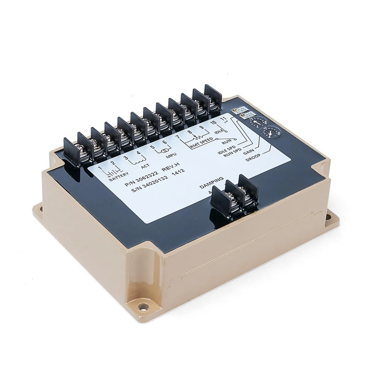 carte de contrôle de vitesse du générateur Contrôleur de vitesse de générateur 3062322, stabilisateur de vitesse électrique, module de circuit imprimé de commande de moteur diesel, pièce de groupe éle