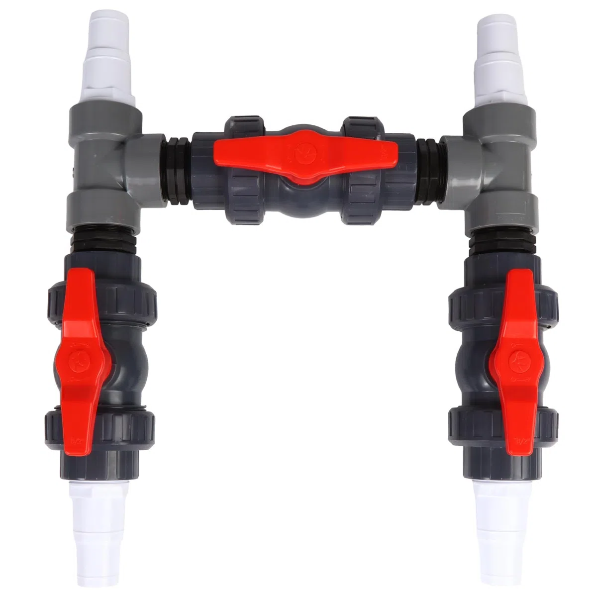 Pompe a Chaleur Piscine Kit Ø 32/38 mm Bypass Piscine Vanne Chauffage Solaire Piscine Hors Sol,Vanne 3 Voies Piscine Raccord
