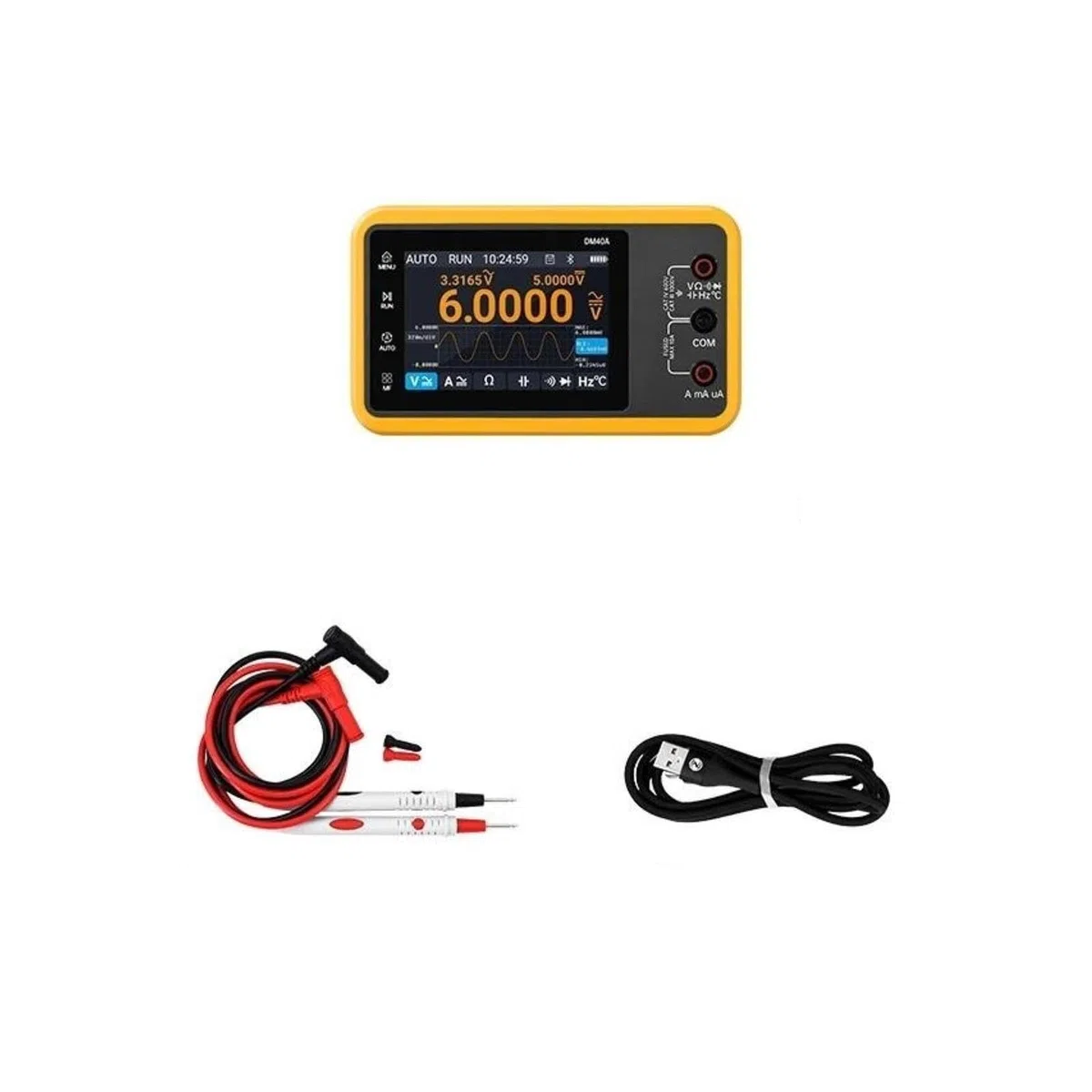 Oscilloscope numérique, DM40 3-en-1 multimètre numérique Oscilloscope générateur de Signal 50M taux d'échantillonnage outil automobile
