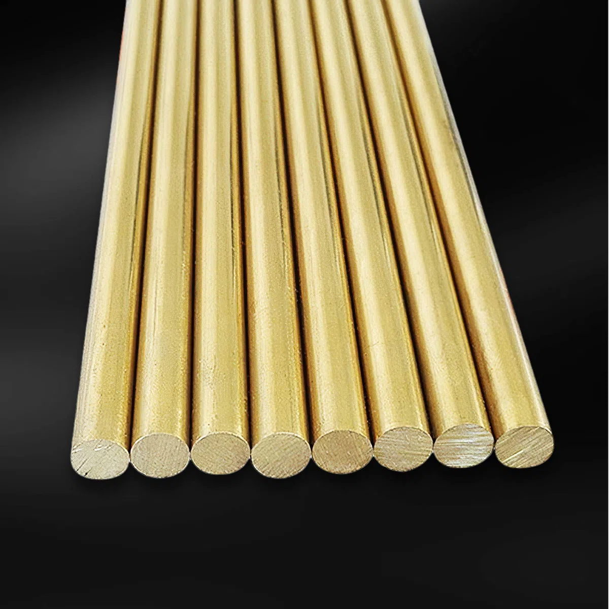 TEN-HIGH Tige ronde en laiton,H59 Cu barre ronde solide en laiton, cylindre solide,dureté élevée et haute résistance,diamètre 20 mm, longueur 1000 mm