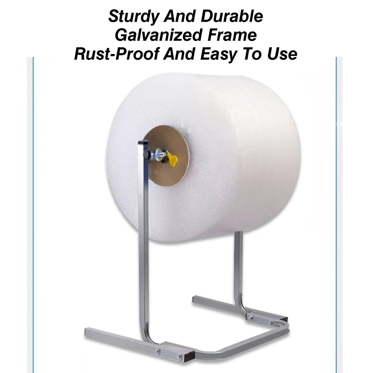 Distributeur manuel de rouleau de papier bulle de table, support en mousse EPE en coton galvanisé, capacité de 50 kg