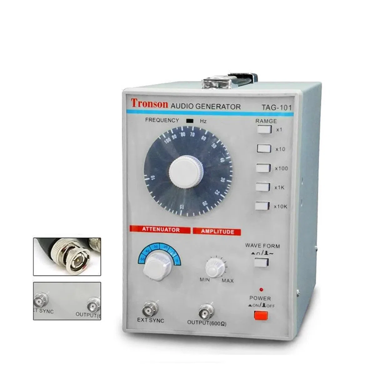 Générateur de Signal Audio basse fréquence AC 100-240V TAG-101, Source de Signal 10Hz-1MHz