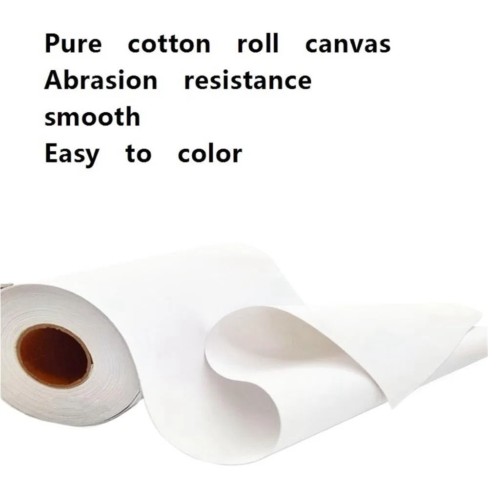 Rouleau de toile vierge en coton