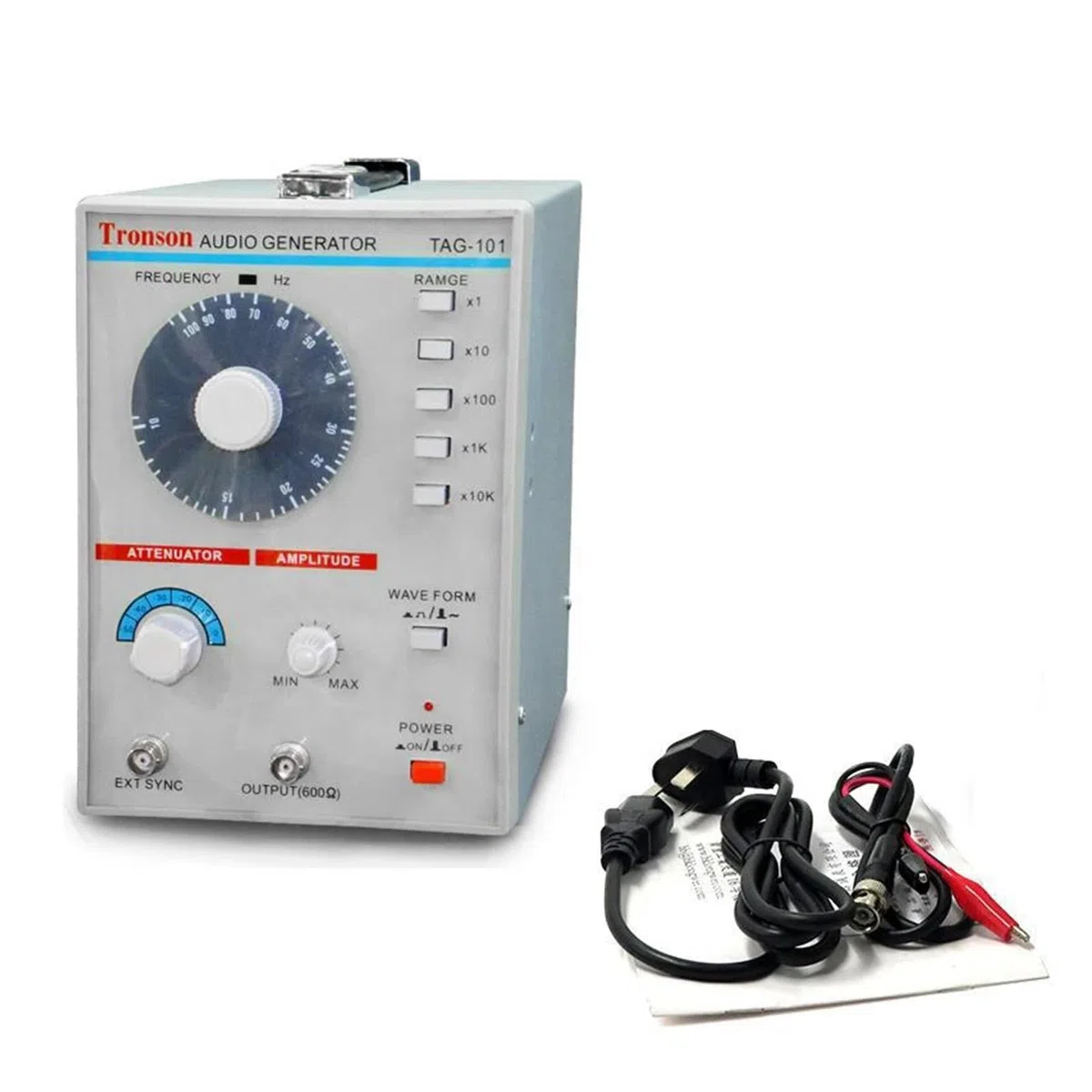 Générateur de Signal Audio basse fréquence AC 100-240V TAG-101, Source de Signal 10Hz-1MHz
