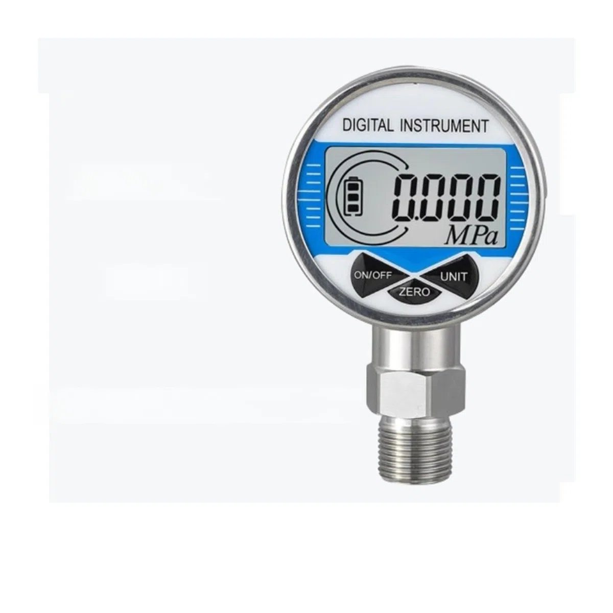 Manomètre numérique sans fil 10bar G1/4 Air liquide mazout eau manomètre de pression haute précision(Radial M20x1.5,-0.1~0~100MPa)