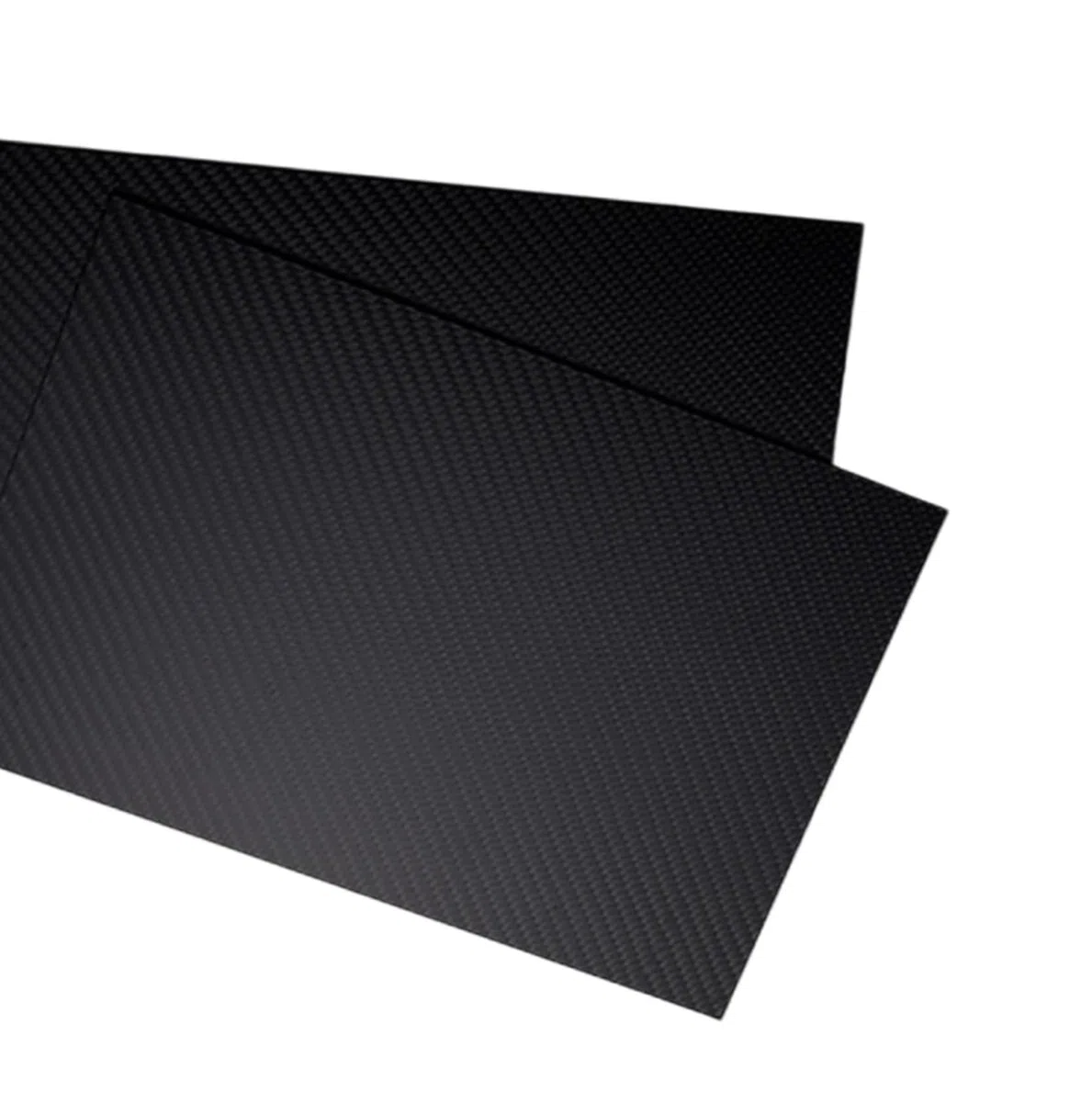 Feuille de fibre de carbone 500x600mm - Tissage sergé 3K Surface brillante, panneau de fibre de carbone léger et durable 1 pièce(3mm)