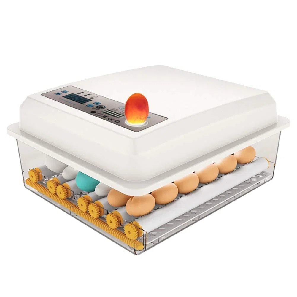 WSHA Incubateur d'oeufs 220V couveuse couveuse avec retourneur Automatique, Outils d'incubation de Ferme, Double Puissance, Faible Bruit, pour Poulets