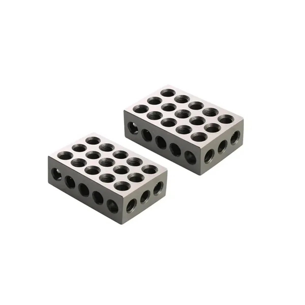 2 pièces 25mm 50mm 75mm 23 Trous machiniste Assorti de précision 123 jauge de fraisage métrique 25-50-75mm Bloc parallèle