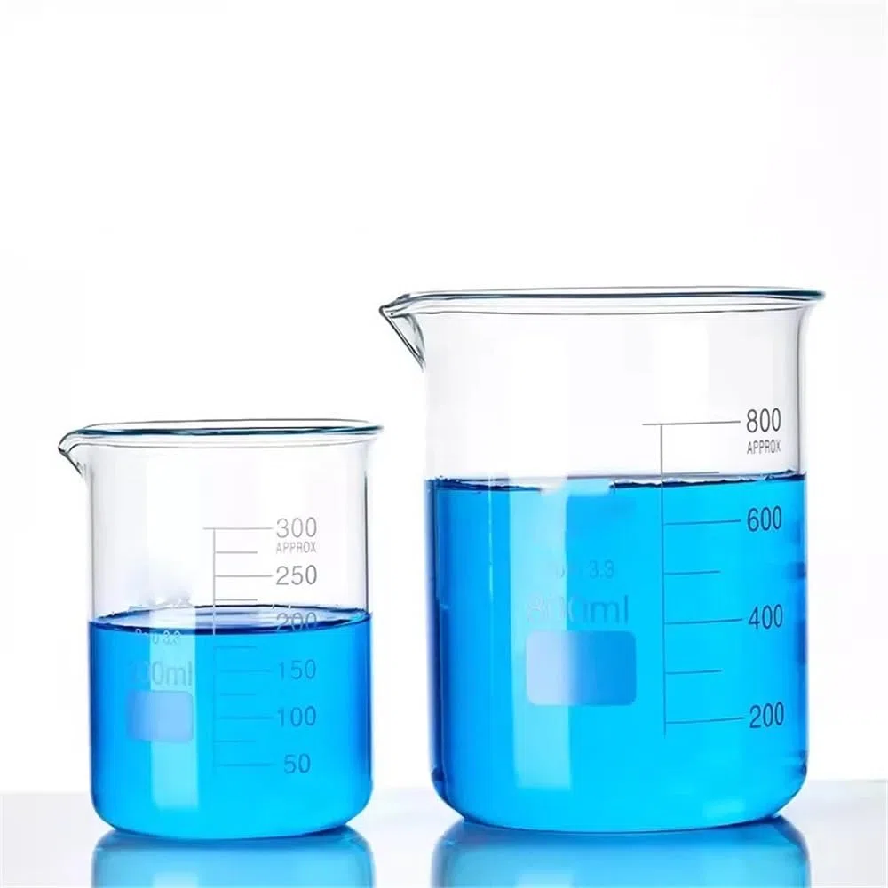 Équipements et fournitures de laboratoire Bécher de laboratoire en verre G3.3 forme basse à paroi épaisse 5 ml, 10, 25, 50, 100, 150, 200