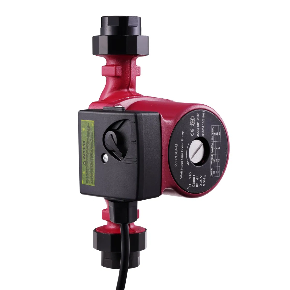 Pompe de circulation RS25/6-180 | 3 niveaux de puissance 46/88/100 W | Débit max. 50 l/min | Circulation efficace de l'eau chaude pour pompe à eau chaude, pompe booster et conduite d'eau du