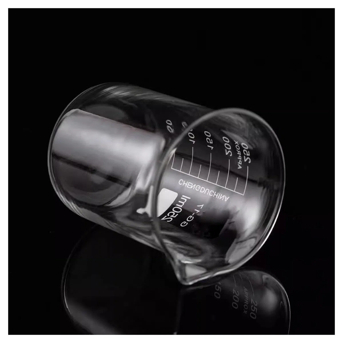 Équipements et fournitures de laboratoire Bécher de laboratoire en verre G3.3 forme basse à paroi épaisse 5 ml, 10, 25, 50, 100, 150, 200