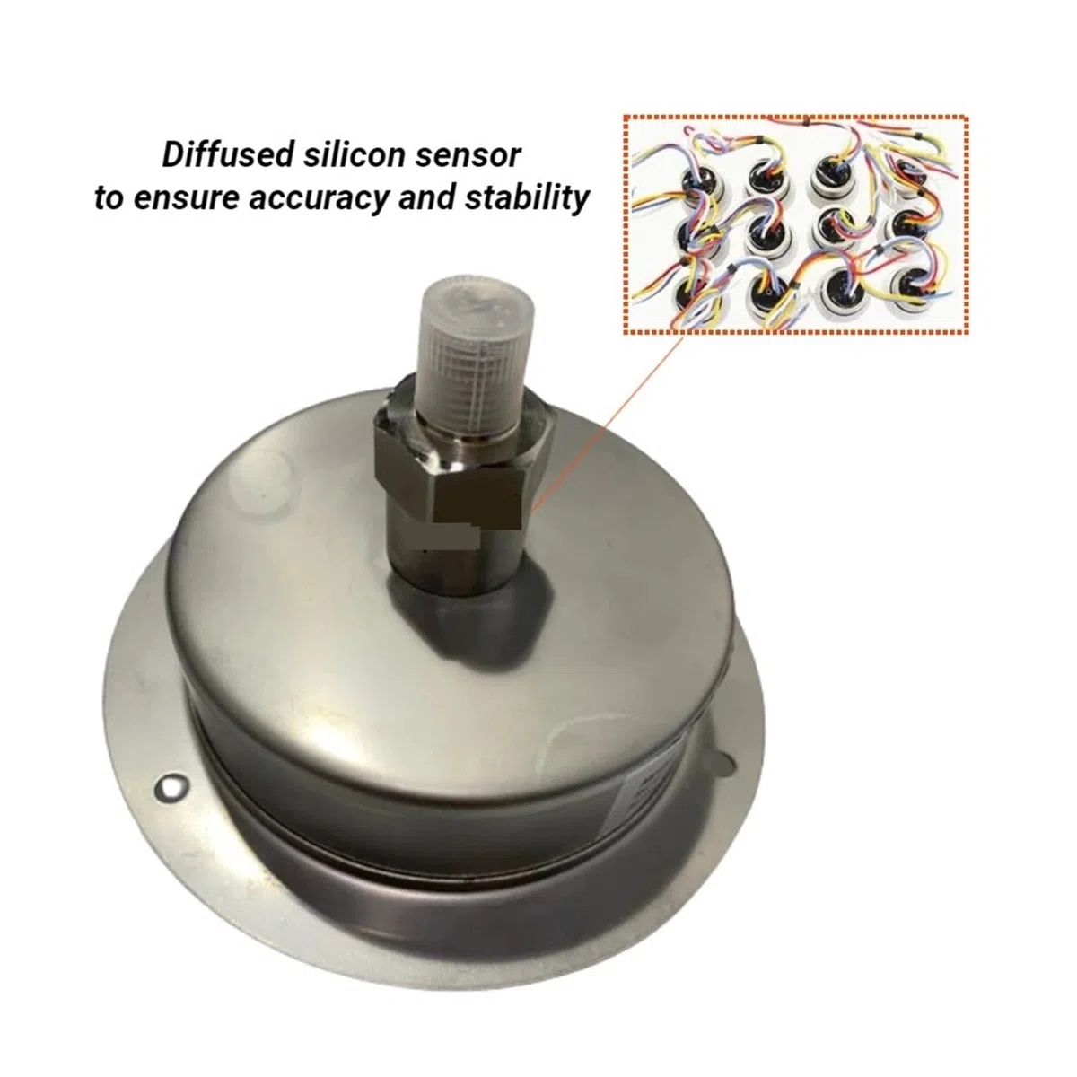 Manomètre numérique sans fil 10bar G1/4 Air liquide mazout eau manomètre de pression haute précision(Radial M20x1.5,-0.1~0~100MPa)
