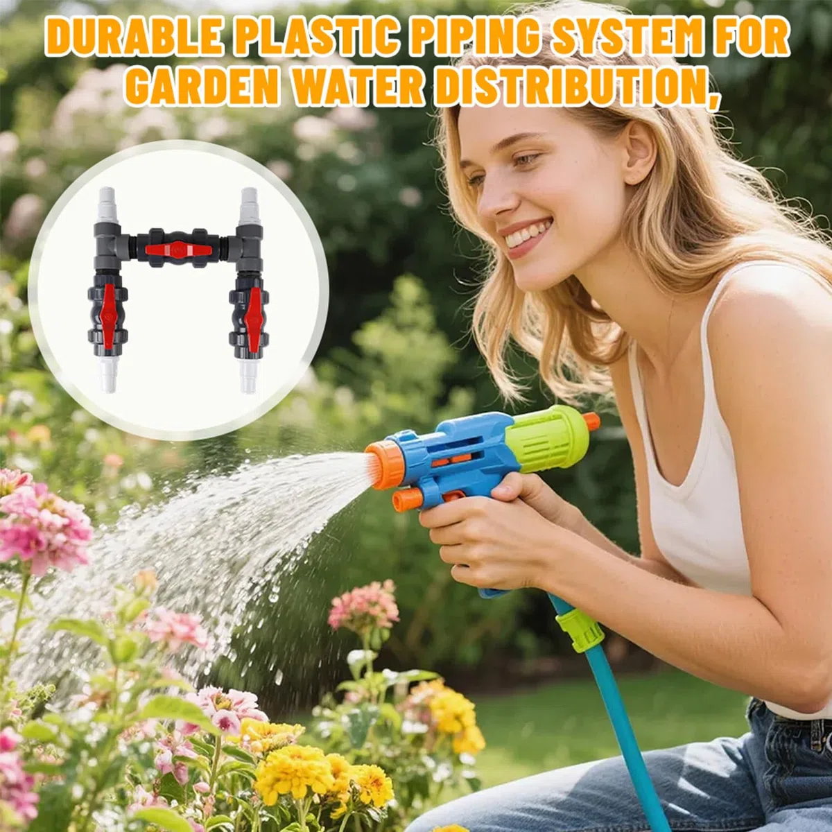 Kit de dérivation pour pompes à chaleur Ø 50 mm, kit de raccordement de piscine avec tuyaux et adaptateurs de 32 mm et 38 mm, pour chauffage de piscine, pompe à chaleur et installations